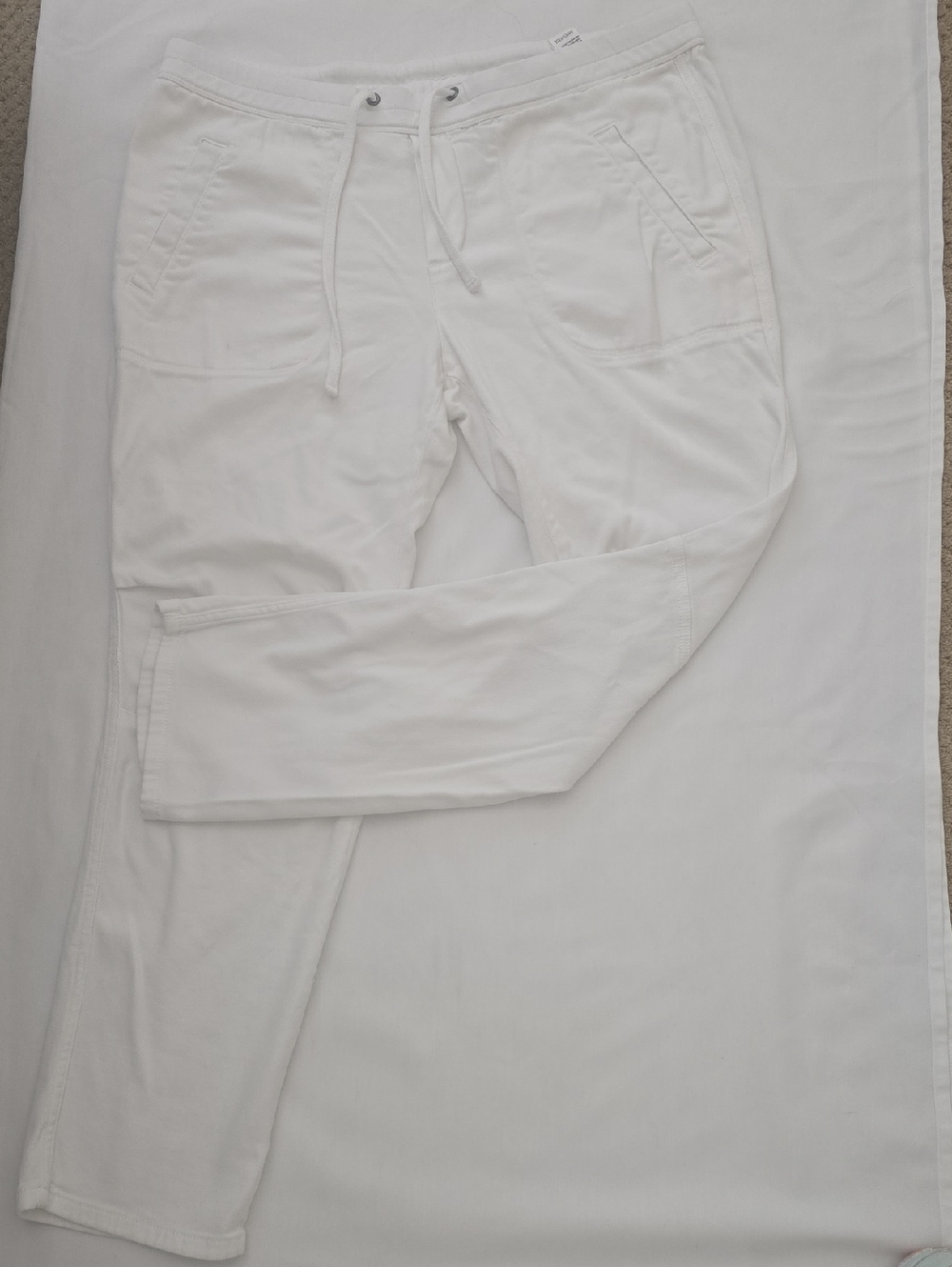 James Perse White Elastic Waist Lounge Pants 4 XL